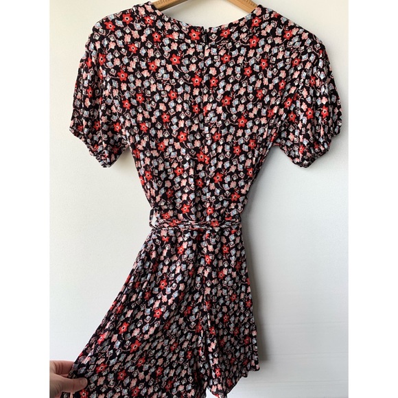 Guess | black and flower print jumper/ romper - Picture 9 of 16